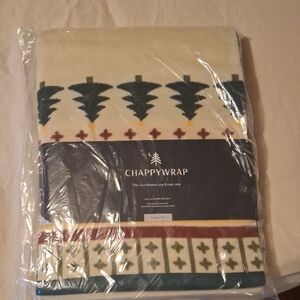 Holiday Blanket - Green and Cream